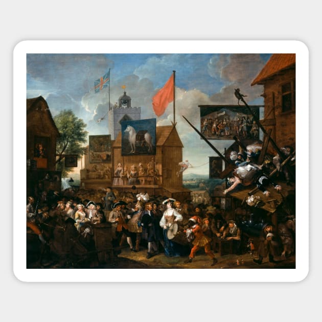 Southwark Fair by William Hogarth Magnet by Classic Art Stall